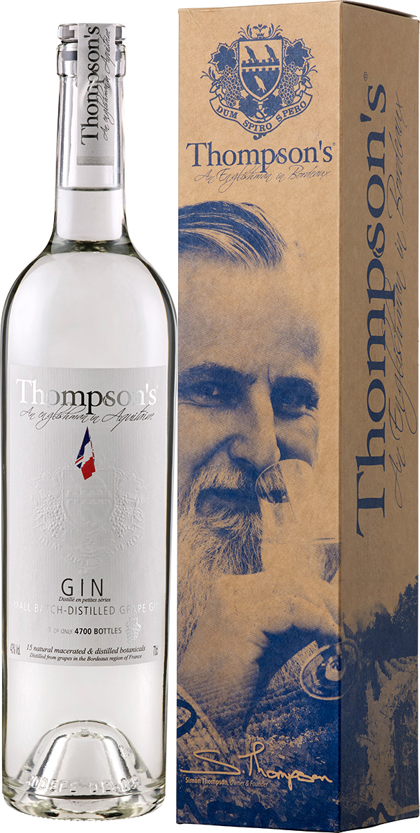 Thompson's bordelais grape Gin
